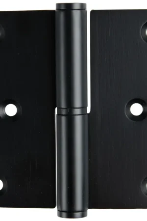 Achat Immédiat Paumelle droite arrondie en aluminium noire 80 x 80 mm 3 pièces TEKNIBOX