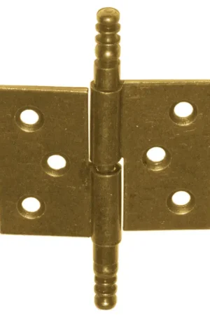 Authentique Paumelle de meuble à vase droite en laiton satiné 50 x 40 mm 2 pièces TEKNIBOX