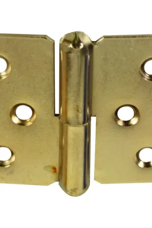 Acheter Direct Paumelle de meuble droite en laiton satiné 30 x 40 mm 2 pièces TEKNIBOX