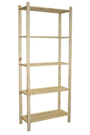 Prix Bas Etagère de rangement en pin 170 x 70 x 30 cm