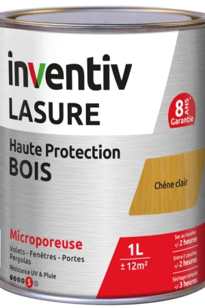 Super Prix Lasure pour bois Haute Protection chêne clair 1 L INVENTIV