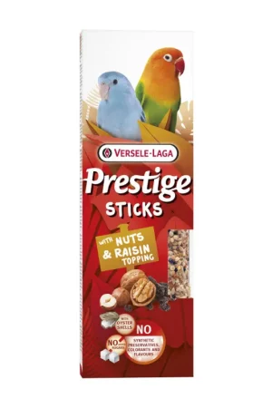 Stick aux noix et aux raisins secs pour petit perroquet 2 pièces Promotion Saisonnière