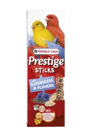 Stick aux super graines et aux fleurs pour canari 2 pièces Achat Immédiat