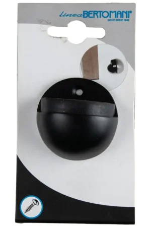 Arrêt de porte à visser en laiton noir 30 mm LINEA BERTOMANI Promotion Saisonnière