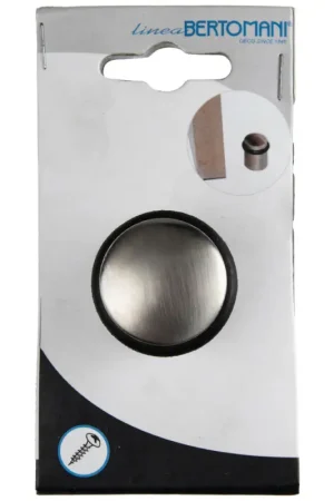 Certifié Arrêt de porte en zamac nickel 40 mm LINEA BERTOMANI