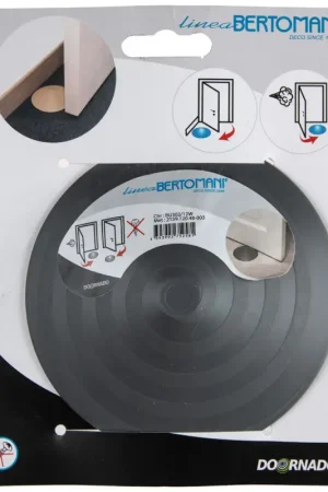 Cale porte en caoutchouc gris Ø 120 mm LINEA BERTOMANI Soldes