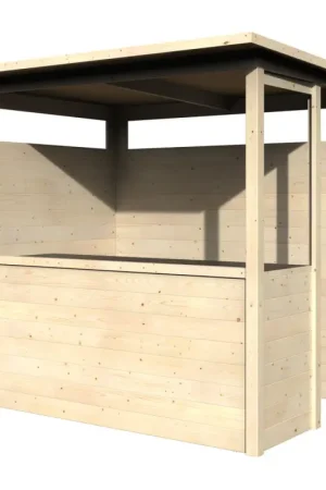 Abri cuisine d'extérieur Safran en bois 19 mm 2,3 x 1,82 m DÉCOR ET JARDIN Affaire À Saisir