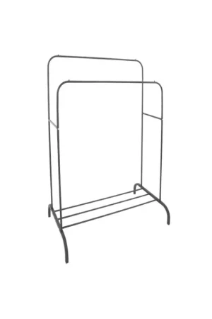 Portant de vêtements double 145 x 110 x 54 cm PRACTO HOME Réduction