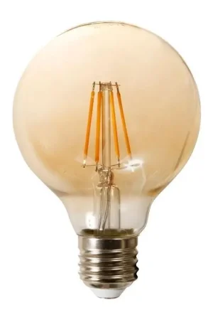 Ampoule ronde led 4w E27 ambrée Meilleure Vente
