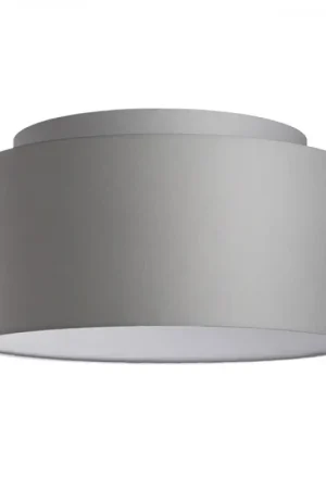 Abat-jour DOUBLE 55/30 Chintz gris clair/PVC blanc max. 23W Commander Vite