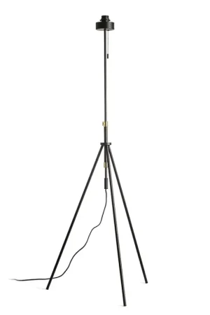 Achat Immédiat Trépied LUTON pied de lampe noir/laiton 230V LED E27 15W