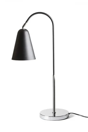 Vente Flash Lampe à poser GARBO table noir chrome 230V LED E27 15W