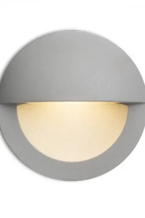 Applique murale d'extérieur ASTERIA encastrable gris argent 230V LED 3W IP54 3000K Dernier Modèle