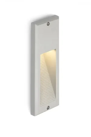 Applique murale d'extérieur FACA encastrable gris argent 230V LED 2W IP54 3000K Usine Directe