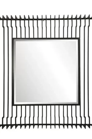 MIROIR DESIGN CARRÉ EN MÉTAL Nouvel Arrivage