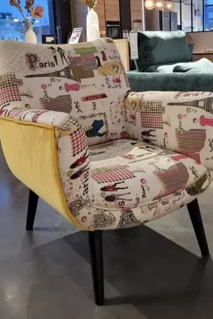Fauteuil à motifs Bon Marché