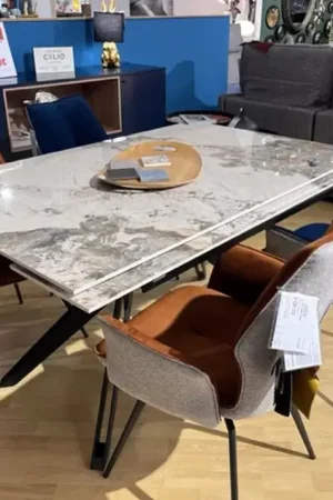 Table en céramique avec 2 allonges Must-Have