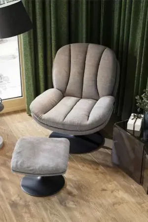 FAUTEUIL AVEC POUF / LISBONNE Vente Flash