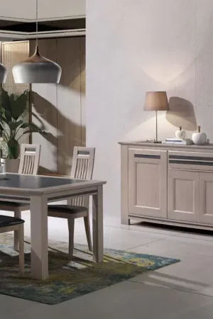 Enfilade MALAGA Bois Massif & Céramique Vente Directe