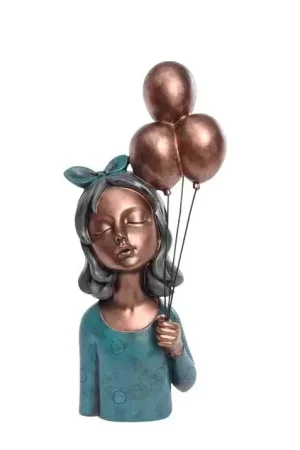Pas Cher FILLE AVEC 3 BALLONS BUSTE