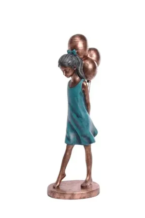 Solde FILLE AVEC 3 BALLONS DE PROFIL