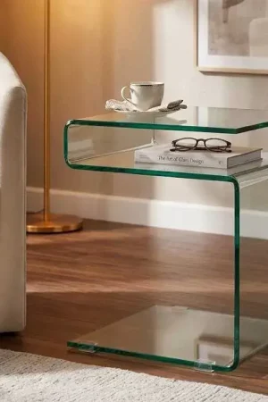 BOUT DE CANAPÉ EN VERRE / VAGUE Acheter En Ligne