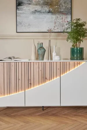 Seulement Aujourd'hui ENFILADE AVEC PORTES ET LED
