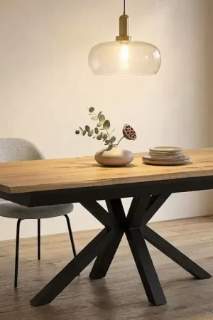 TABLE BOIS MASSIF PIÉTEMENT CROIX Seulement Aujourd'hui