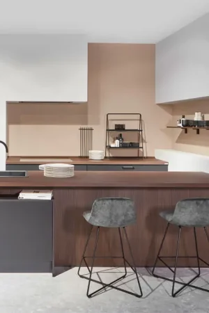 CUISINE SENSO TOUT ÉQUIPÉE ILOT Vente Flash