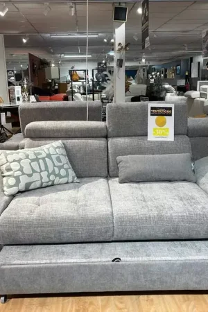 Achat Immédiat Canapé avec dossiers avance / recule et tiroir lit