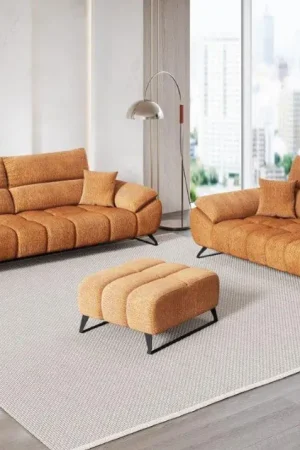 CANAPÉ AVEC DOSSIERS AMOVIBLES EN TISSU Commander Vite