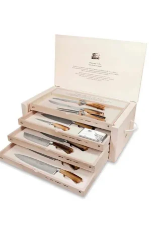 Coffret complet de 14 couteaux, Berti exclusif pour Viadurini - Canaletto Commande En Gros