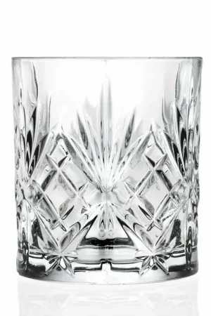 Double verre à l'ancienne, cristal écologique de style vintage 12 pièces - Cantabile Vente Flash
