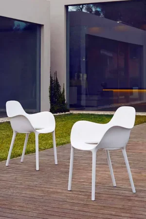 Fauteuil de jardin en polypropylène, collection Sabinas de Vondom, 4 pièces Must-Have