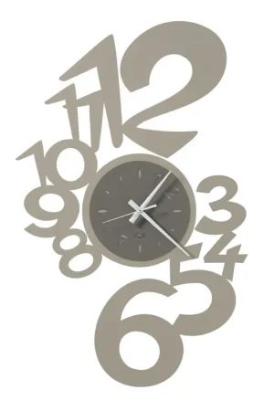 Grande Horloge Murale Design en Fer avec Chiffres Externes - Verseau Promotion Saisonnière