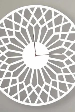 Haute Qualité Grande horloge murale design moderne en bois rond coloré - Dandalo