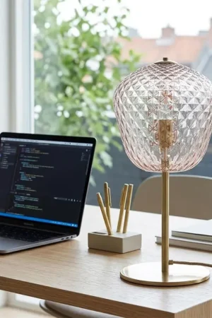 Grande lampe de table en verre vénitien de différentes couleurs, fabriquée en Italie - Elisia Bon Plan