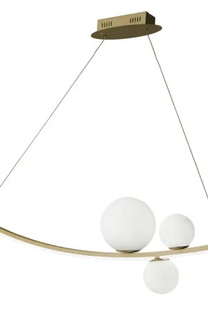 Lampe à Suspension en Métal Peint et Verre Soufflé - Perdrix Nouvel Arrivage