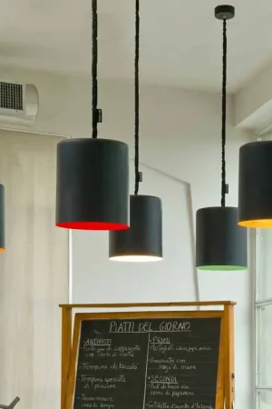 Lampe à suspension moderne In-es.artdesign Bin Resin blackboard Prix Choc