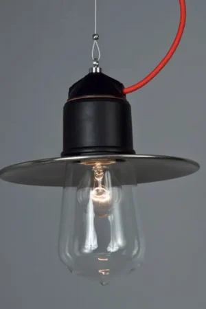 Lampe à suspension Toscot Novecento en terre cuite avec rosace Meilleur Choix