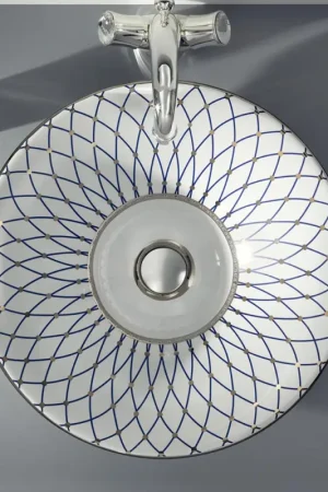 Lavabo semi-encastré en Fire Clay en différentes finitions Made in Italy - Capatosta Livraison Express