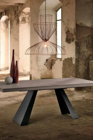 Prix Choc Table à rallonge design en bois de chêne made in Italy, Zerba