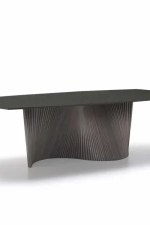 Table moderne avec plateau en grès effet marbre made in Italy, Adrano Promotion Saisonnière