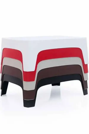 Table basse d'extérieur Collection Solid de Vondom en polypropylène, 4 pièces Commande En Gros