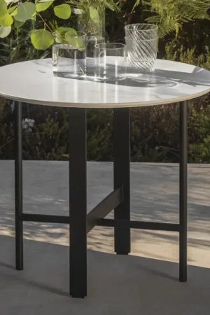 Table basse de jardin en grès et acier Made in Italy - Begin by Myyour Offre Spéciale
