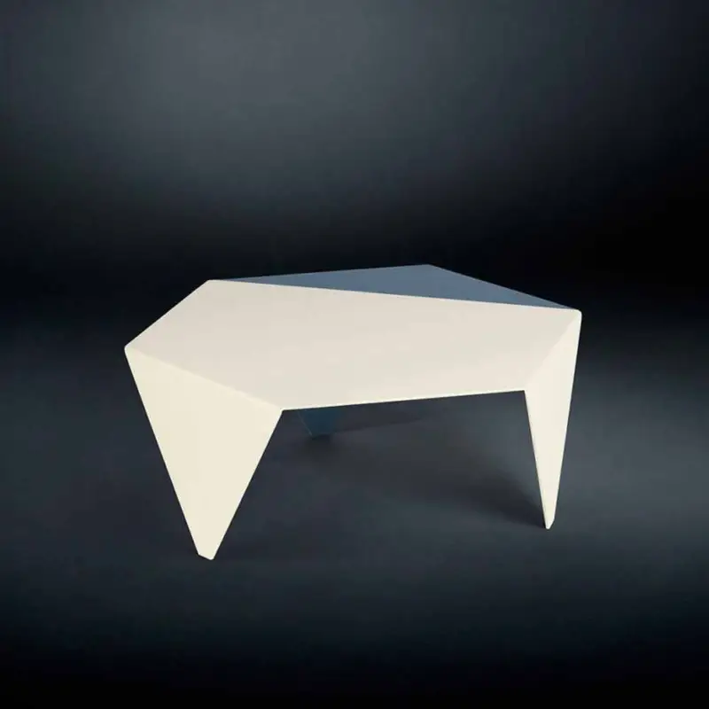 Offre Limitée Table basse en métal bicolore découpé au laser Ruche