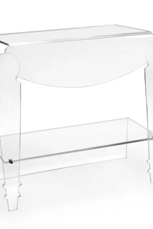 Table de Chevet Artisan en Plexiglas Transparent Design Classique - Salino Remise