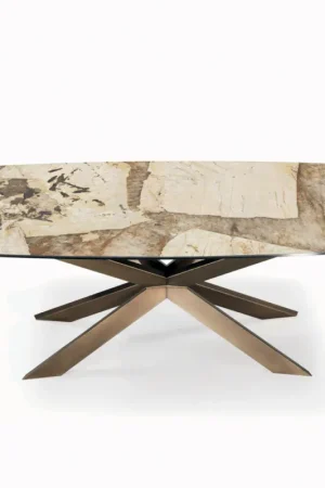 Table extensible en forme de tonneau avec rallonges intégrées fabriquée en Italie - Grotta Acheter Direct