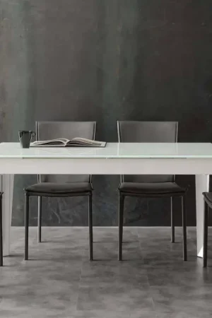 Paiement Sécurisé Table extensible en verre trempé Baltimora
