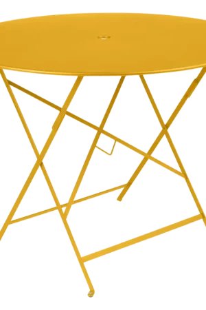 Remise FERMOBTable Ronde Pliante Ø96 cm Bistro en Acier-Miel Texturé